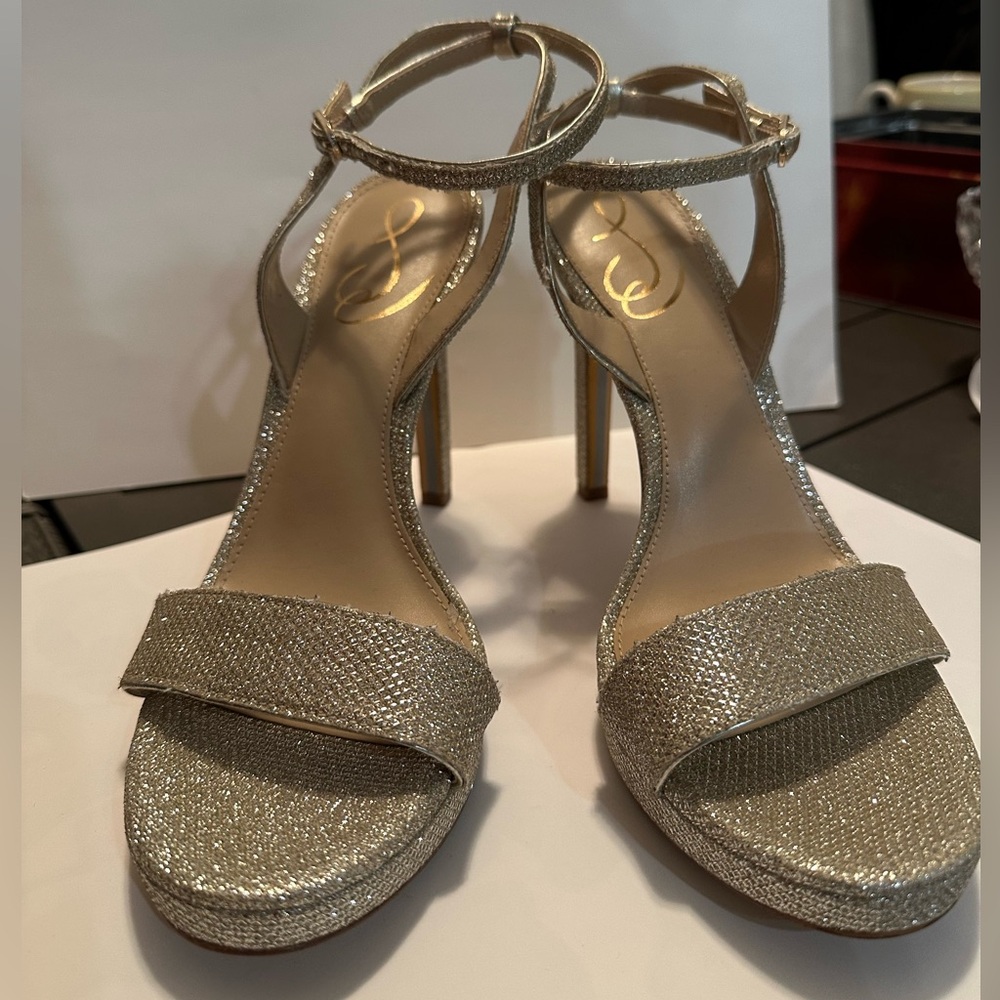 Sam Edelman Elegant Gold Strappy Heels